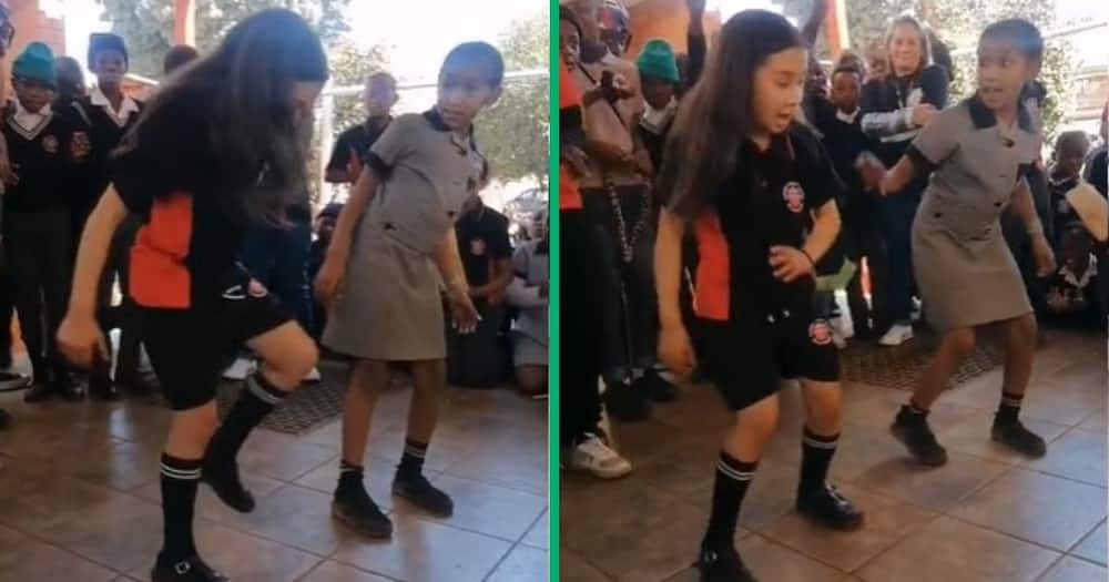TikTok video of Joburg school girls dancing to amapiano
