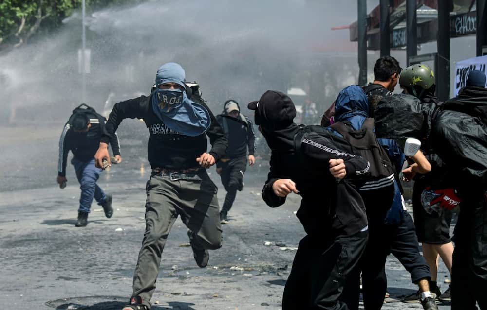 200 arrested, dozens injured in Chile protests - Briefly.co.za