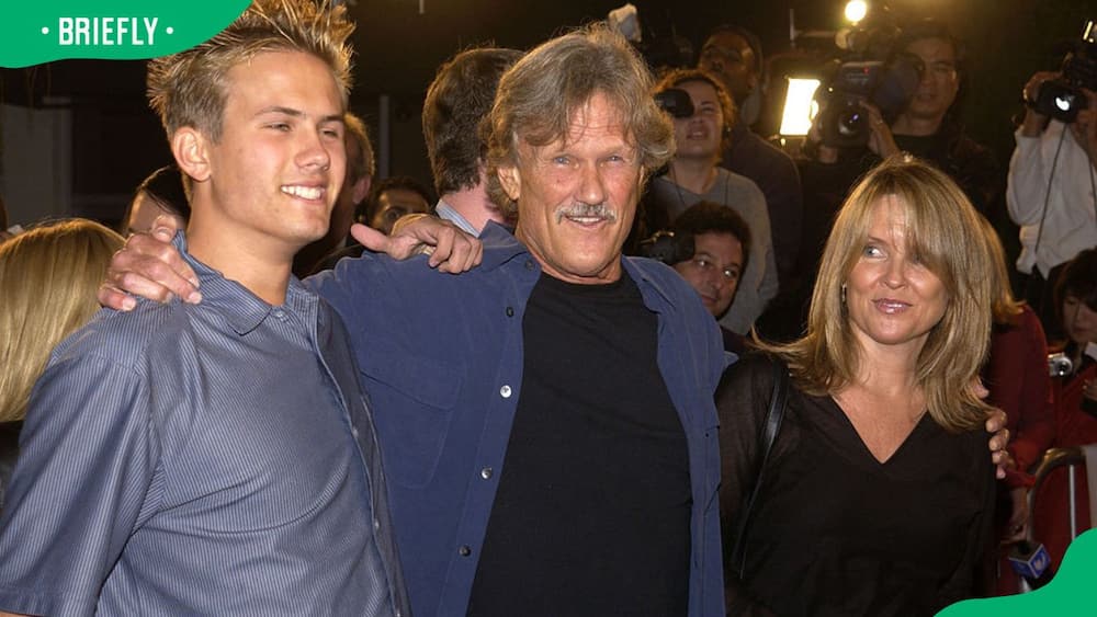 Kris Kristofferson with his son and daughter