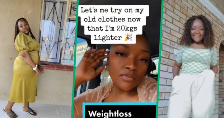 Gorgeous South African Babe Loses 20kgs Tries On Old Clothes In Tiktok