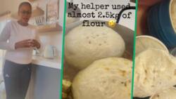 Mzansi howls, woman shares helper used 2.5kgs of flour to make dumplings: “I would have cried”