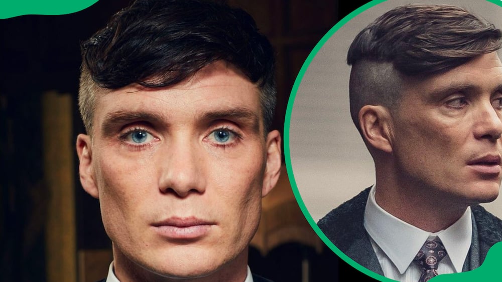 Thomas Shelby with his iconic haircut