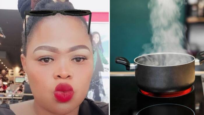 Woman shows off her pot full of tripe for breakfast, Mzansi complains it's too clean and lacks flavour