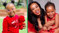 Ntando Duma's daughter Sbahle shares word of the day, Mzansi gushes over Ntando's mothering skills