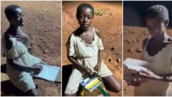 “I want to become a doctor” - Girl spotted learning under solar streetlight in Ghana reveals in emotional video