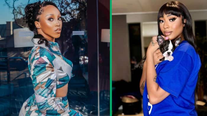 Nadia Nakai and Sbahle Mpisane spotted grooving together at Konka's All White Edition picnic event