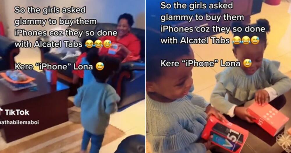 Two sisters think grandmother bought them iPhone