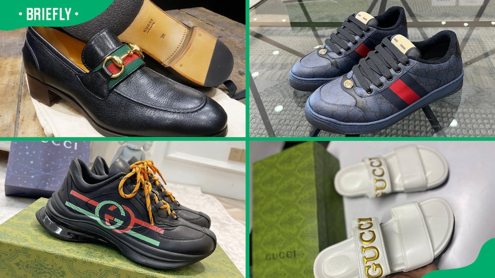 Various Gucci shoes