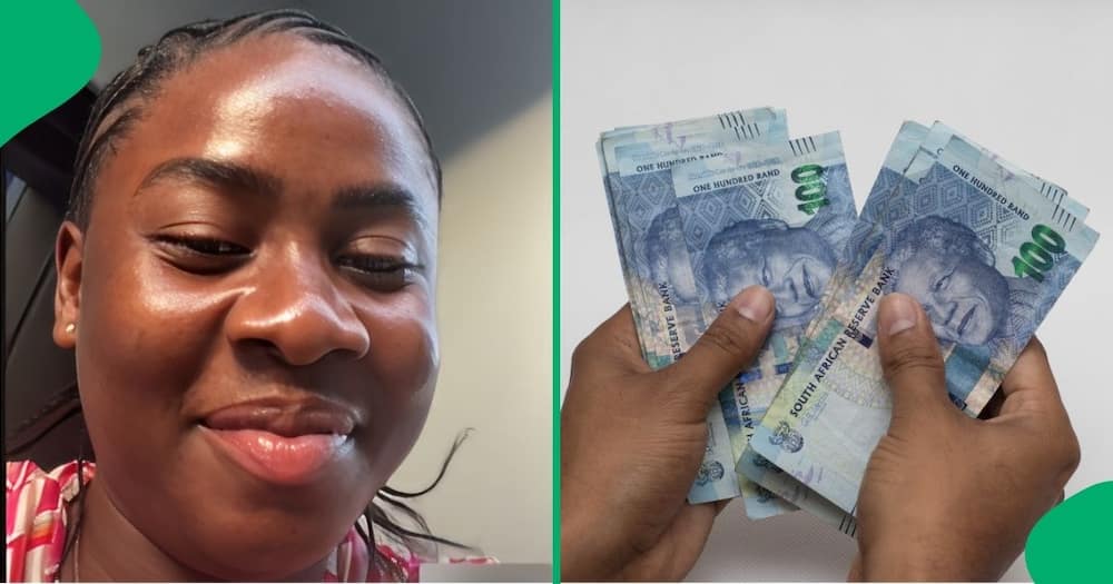Lady received money from bae for hair.