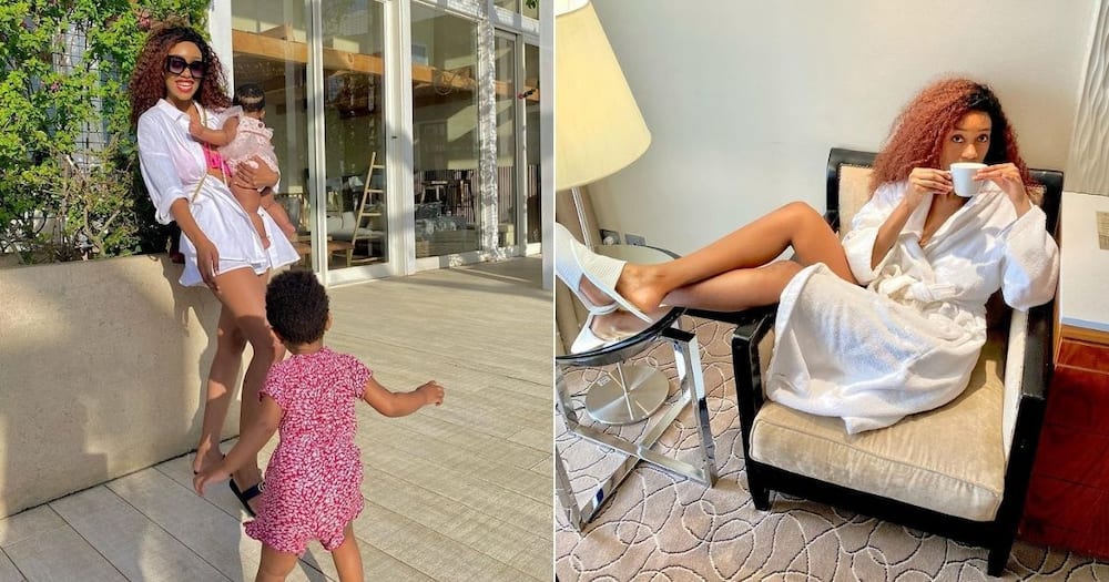 “Yooh Sisi”: Mzansi Wowed, by Pics of, Itumeleng Khune’s ,Wife, Sphelele, Spending Time in Durban