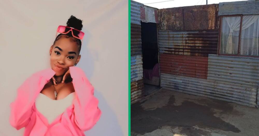Johannesburg woman starts from scratch shows off her new space.
