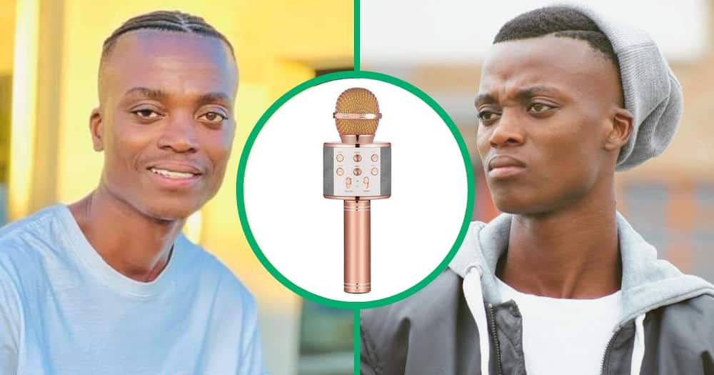 King Monada played with the viral Mr Price microphone