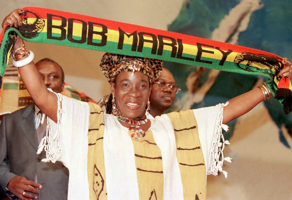 Bob Marley's wife, Rita, in Abidjan