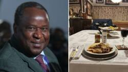 Tito Mboweni supports Limpopo kasi restaurant, orders chicken and pap, Mzansi says he should have taken notes