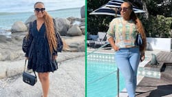 Boity Thulo shows off her stunning legs in shorts while on vacation, fans gush over her