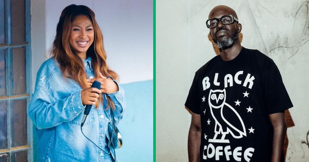 Enhle Mbali spoke about Black Coffee's accident