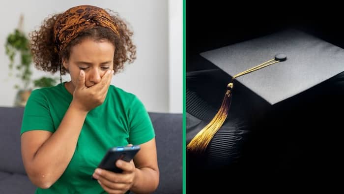 South African student collapses during graduation, crowd reacts with song and claps