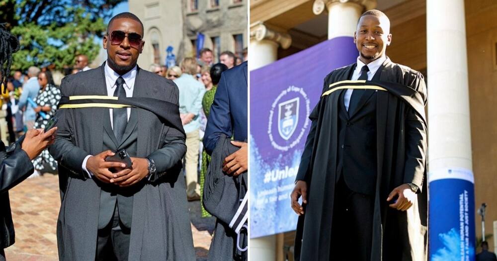 Handsome man graduates, Mzansi ladies set the comments on fire, Twitter, congratulate