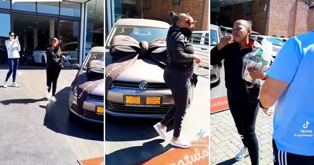 A SA woman got a brand new VW car from her boss