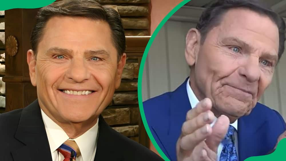 Kenneth Copeland addressing the media