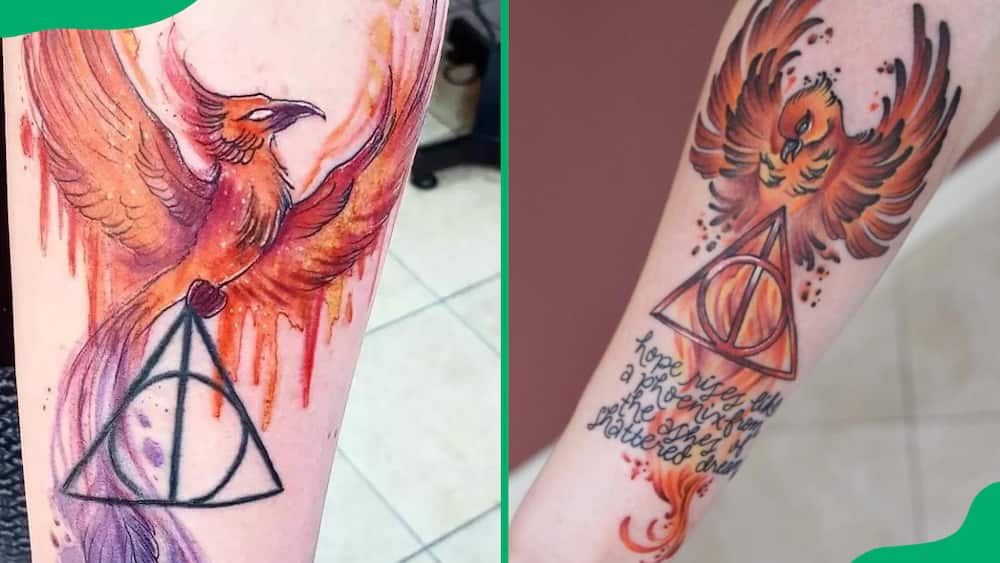 Harry Potter phoenix tattoo