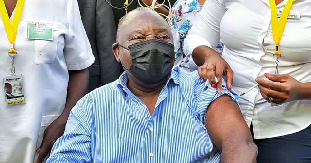 President Cyril Ramaphosa Gets Pfizer Vaccine Booster Shot, SA Shades Him Mercilessly: "We Don't Care"