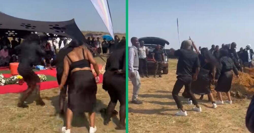 Mbombela mourners grooved mid burial