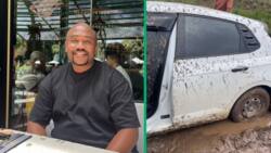 Mzansi man's Polo plunged into mud during visit to the Eastern Cape, TikTok video has Mzansi amused