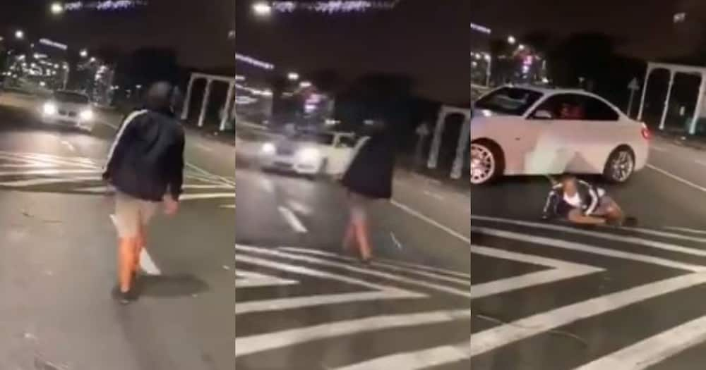 Durban show off, knocks friend, spinning BMW, video