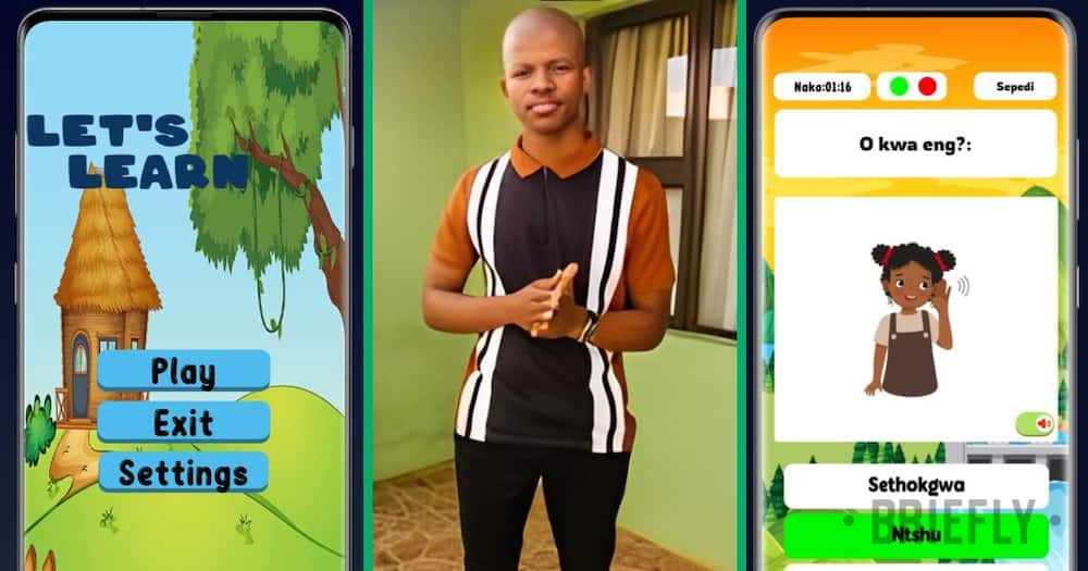 A young man created an educational app in Mzansi's native language.