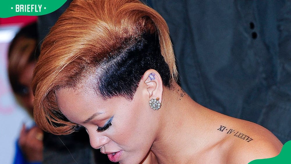 Rihanna's shoulder tattoo