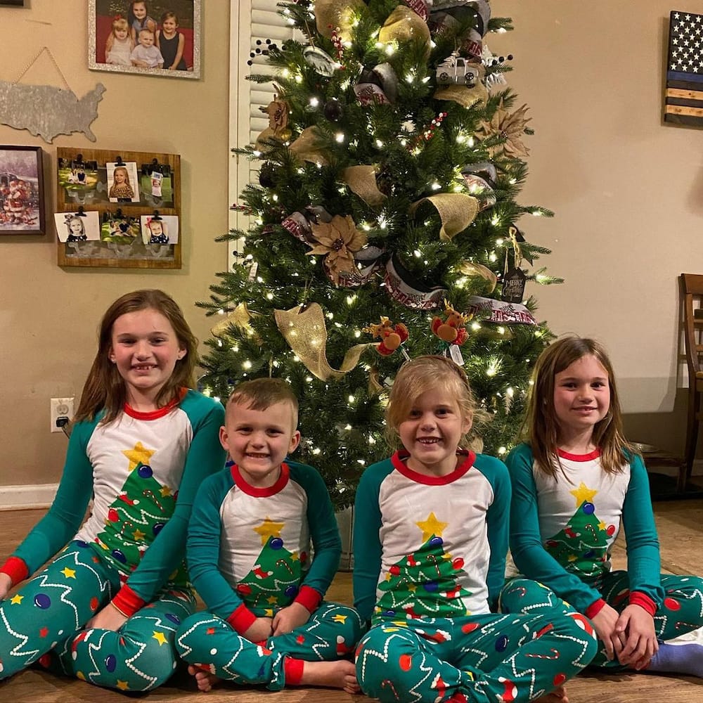 Christmas tree pyjamas