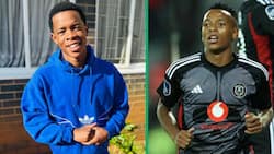 Mamelodi Sundowns youngster Siyabonga Mabena admires Orlando Pirates teen Relebohile Mofokeng
