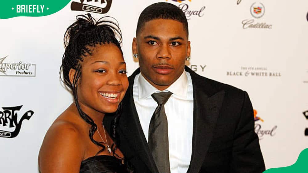 Nelly with his daughter Chanell Haynes