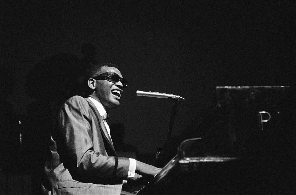 American singer, songwriter, and pianist Ray Charles