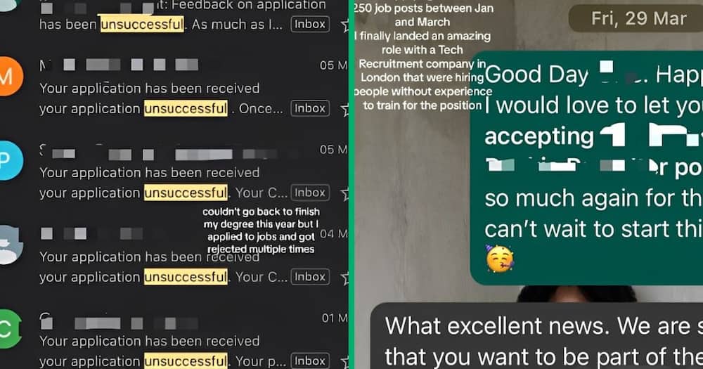 Screenshots of conversation via email and WhatsApp