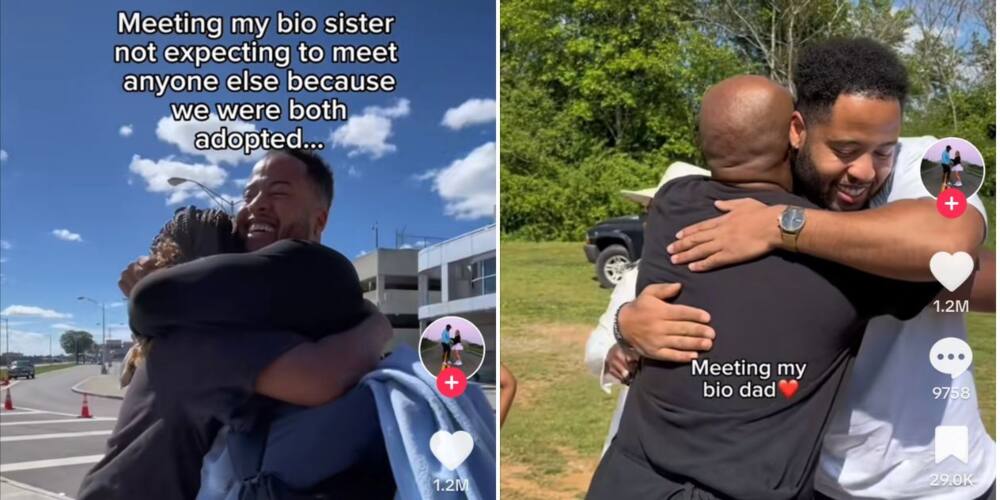 A young man reunited with his biological family and shared his journey in a touching video