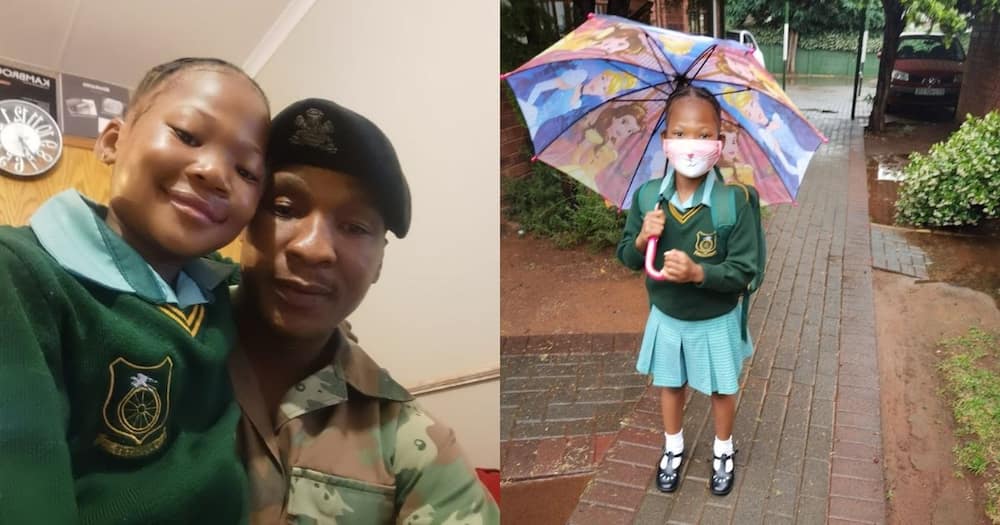 Proud dad, takes daughter to school, shares pic, warms hearts