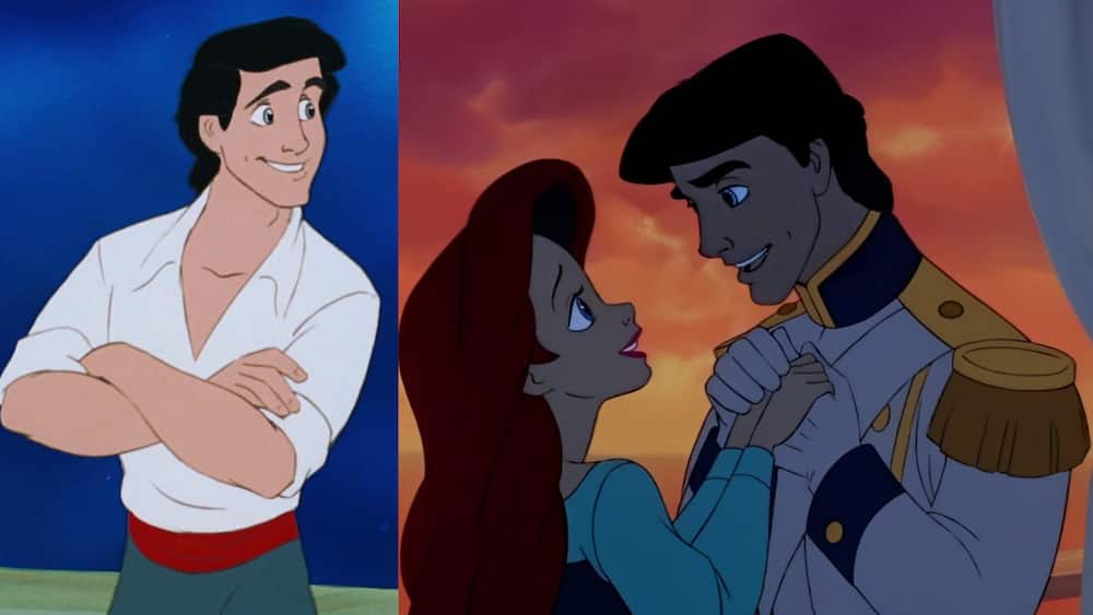 Prince Eric and Eric from The Little Mermaid animation