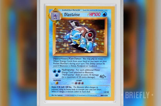 This "Blastoise Presentation" card sold for a staggering $360000.