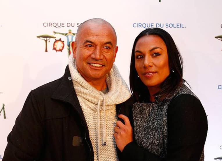 Temuera Morrison with cool, Girlfriend Ashlee Howden-Sadlier 