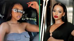 Mihlali Ndamase shows off R2M Mercedes-Benz AMG, SA expresses mixed reactions: "She doesn't own it"