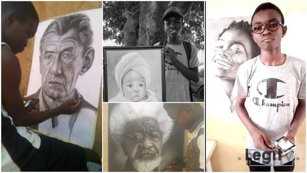 Check out the amazing artworks of this young boy from Edo state, he's asking for support