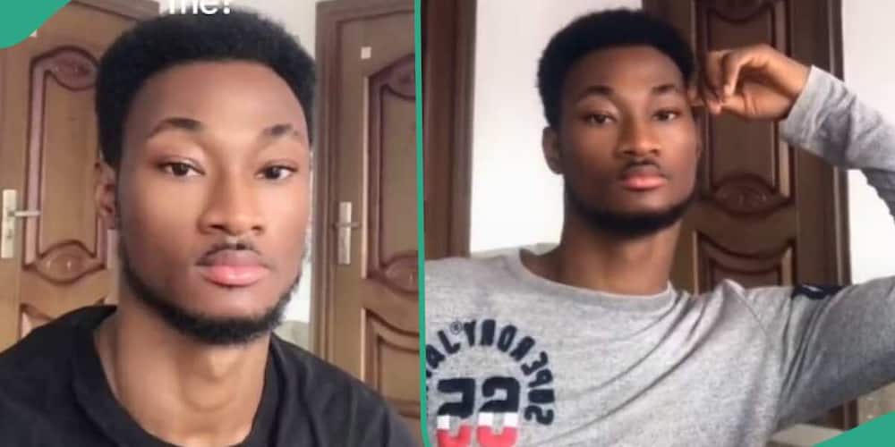 A Video of a handsome young man who can't talk caught ladies' attention