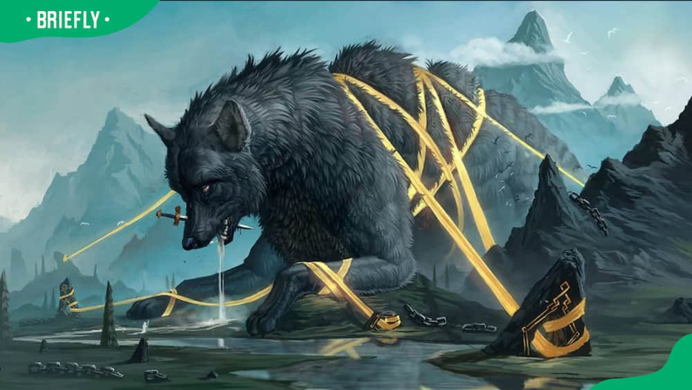 An illustration of Fenrir, The Great Wolf