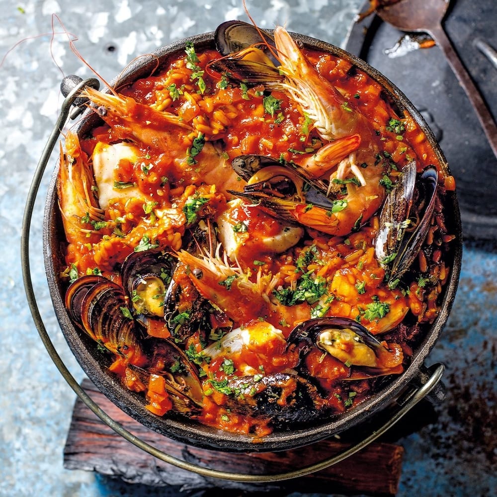 how to make seafood potjie with cream