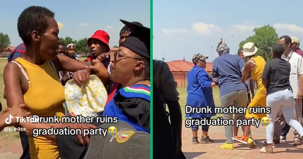 A drunk mother argued with other parents at a school event