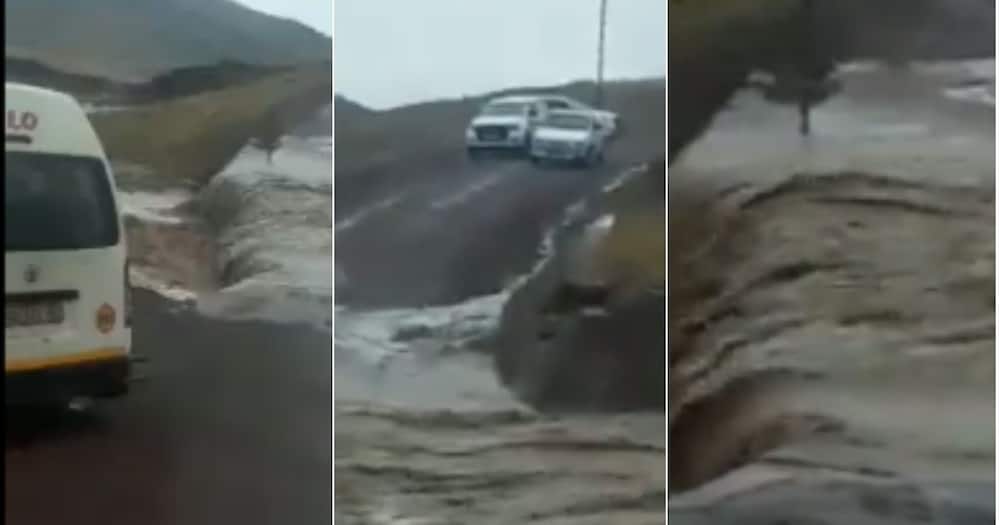 EC, Lady, Begs Fikile Mbalula, Bridge, Flooded Road, Video