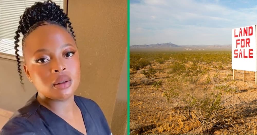 A 21-year-old woman showed off her land