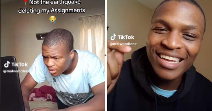 TikTok Video of North-West University Student Reacting to Earthquake ...